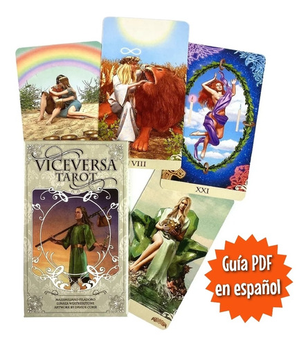 Tarot Viceversa Mazo Con 78 Cartas Tamaño 10x6cm