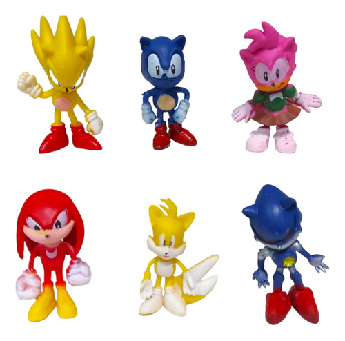 Figuras Sonic 7 Cm Pack X 6 Muñecos