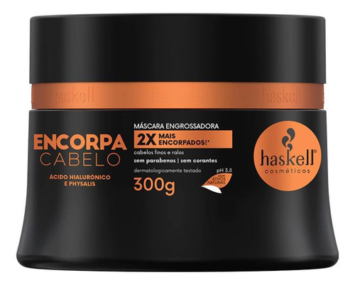 Haskell Encorpa Cabelo Kit Máscara 300g E Fluído 120ml