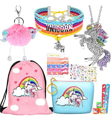 Unicornio Regalos 8 Unidades De Pulseras De Collar Lazos Par