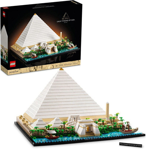 Imagen 1 de 7 de Lego Architecture Piramide De Giza 21058