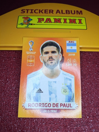 Barajita Rodrigo De Paul Arg 9 Mundial Fifa World Qatar 2022