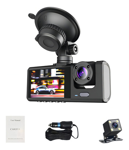Qw Cámara Para Auto Dvr De Hd 1080p Frontal Interior Y
