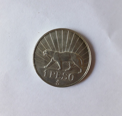 Uruguay 1942 1 Peso Plata 720 9 Gramos Km# 31 C/u