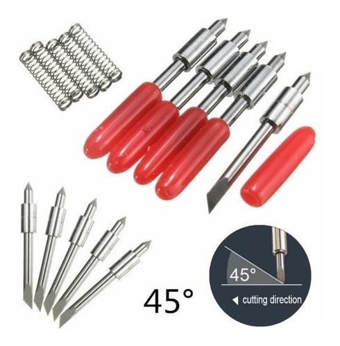 Imagem 2 de 5 de Kit 10 Lâminas De Corte Cb15 Para Plotter