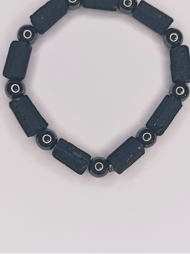 Pulsera De Turmalina Negra 