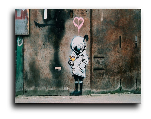 Cuadro Decorativo Canvas Recamara 60x80 Banksy Space