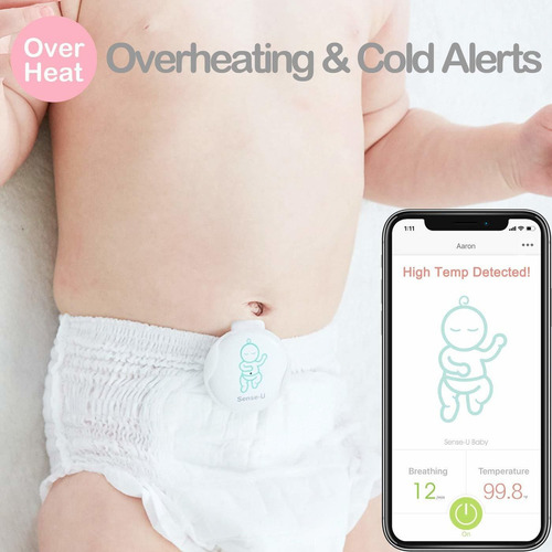 Monitor Para Bebes Sense-u Con Sensores De Temperatura De M
