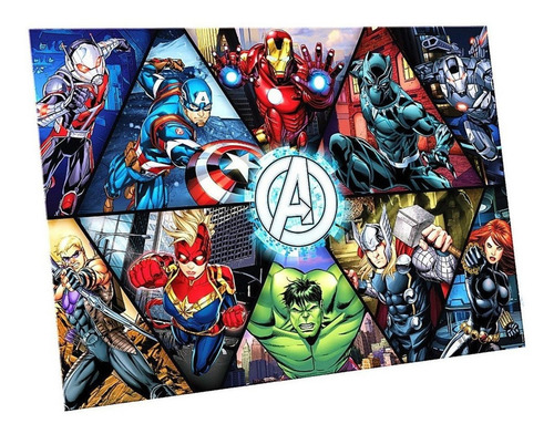 Imagen 2 de 2 de Rompecabezas Tapimovil Avengers VAV03442 de 500 piezas