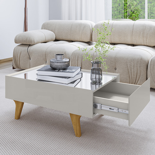 Mesa De Centro Sena Blanco Invierno