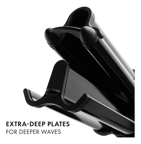 Hot Tools Beach Waves Sirena waflera onduladora de cabello pelo ondas profundas color blanco