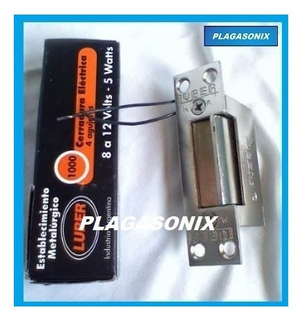 Imagen 6 de 10 de Destrabapestillo Electrico Luber 1000 12v.ca Para Cerradura