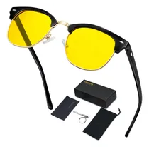 Comprar Lentes Nocturnos Hombre Mujer Moda Uv Moto Ciclismo Manejar De Noche Conducir Diseño Amarillo Vintage Retro Elegante Moderno Unisex Neutro Caballero Dama Casual