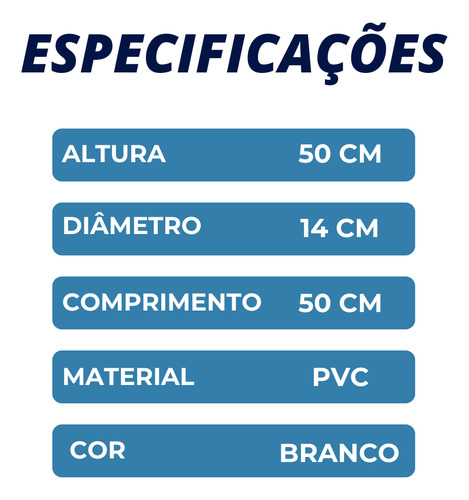 Defensa Boia Vertical Náutica G3 14x50cm Para Barcos Lanchas
