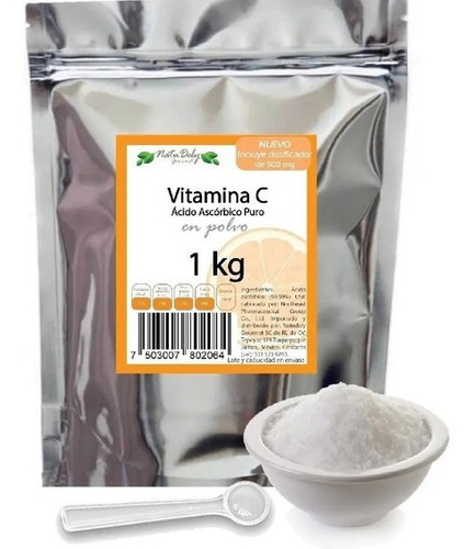 Vitamina C - Polvo - Dura 500 Días  Promoción 1 Kilo $890