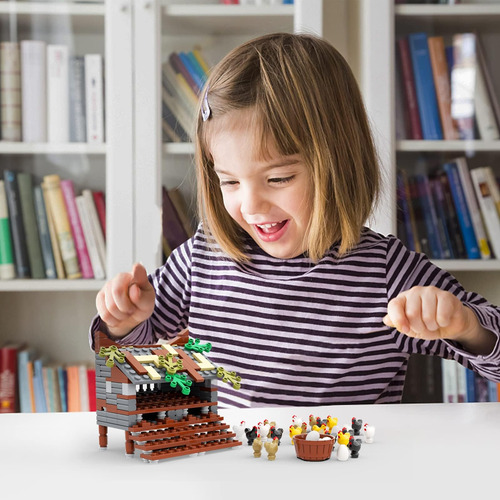 Pipart Juego De Bloques Para Construir Gallinero Modular