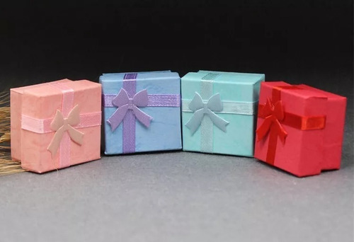 Imagen 3 de 5 de Set 12 Cajas De Regalo Para Joyas 4x4cm