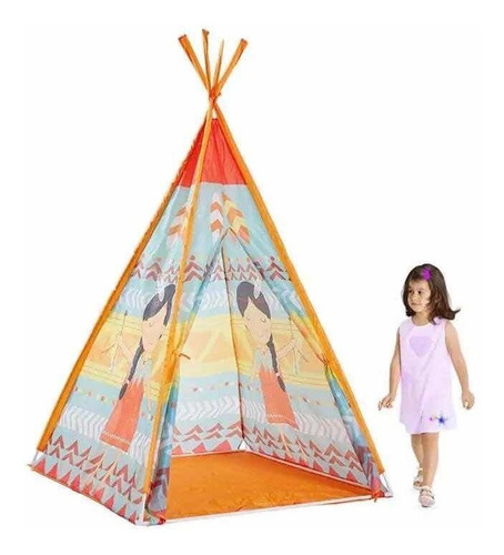 Carpa Teepee Indian Para Niños Tipi Con Luz Hada Spinner