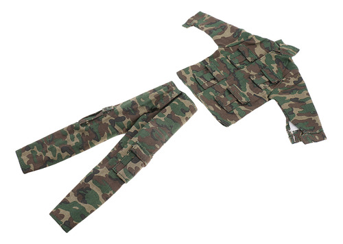 Uniformes De Combate De Camuflaje De Soldado A Escala 1/6 Pa