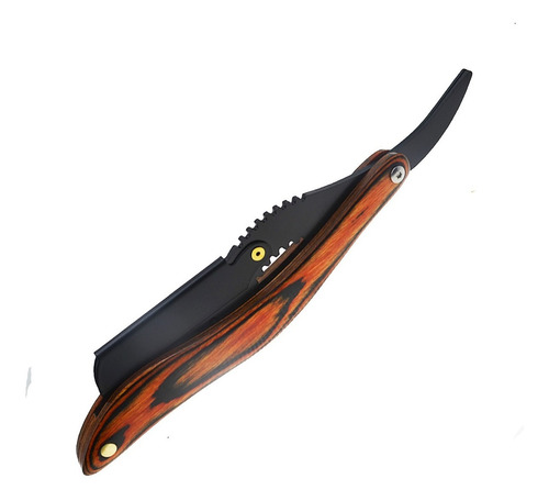 Imagen 2 de 5 de Zilveren Man ® Porta Navaja Acero Inoxidable Mango Madera 02