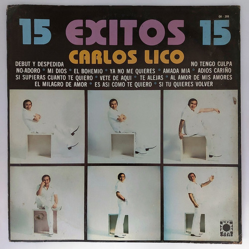 Carlos Lico - 15 Exitos 15 Lp