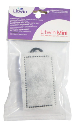 Litwin Refil Filtro Externo Mini - 2 Unidades