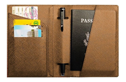 Estuche Porta Pasaporte Protector Documentos Tarjetero Viaje