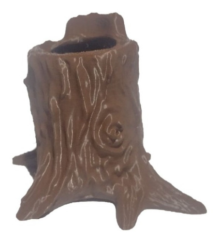 Imagen 3 de 3 de Maceta Tronco Arbol Cortado Para Suculentas Impreso En 3d