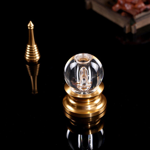 Sarira Stupa Aleación Cristal Budismo Estatuilla Baratijas