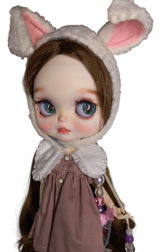 Muñeca Blythe Round Face Bunny Articulada 30cm Nueva (Usado)