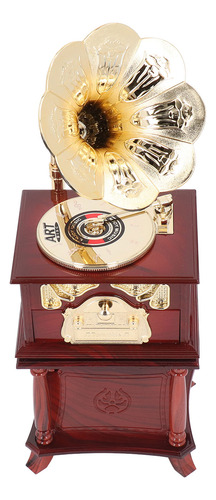 Gramófono Clockwork Music Exquisito Mecánico Retro
