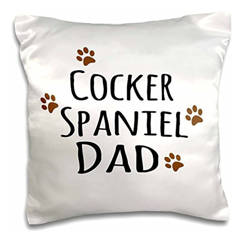 3d Rose Cocker Spaniel Dog Dad Brown-muddy Paw Prints Love-d