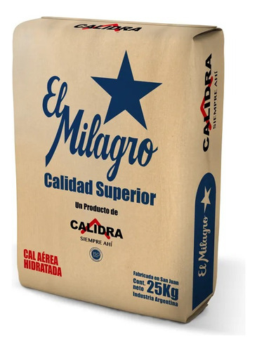 Cal Hidratada El Milagro X 25 Kg Corralón Florida Norte