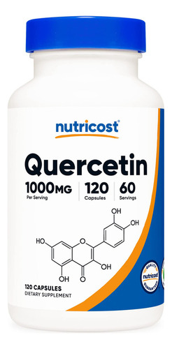 Nutricost Quercetina 1000 Mg, 120 Cápsulas - Cápsulas Vege