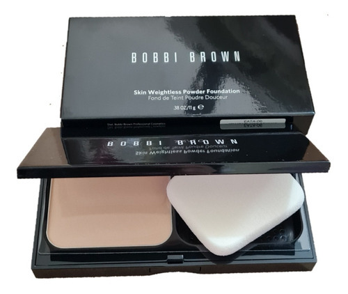 Base Maquillaje Bobbi Brown Polvo Sin Peso Para Piel Origina Tono 5 Honey Beige bronceado con matices amarillo melocotón; para pieles medias a oscuras