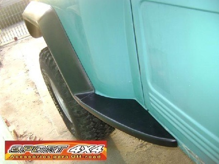 Imagem 2 de 4 de Conjunto Alargadores De Paralamas; Ford Rural F-75 1960/81