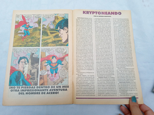 Historieta Comic Antiguo * Superman * Año 4 No 37 Ed Perfil (Usado)