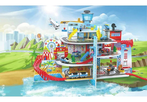 Ciudad De Juegos Para Niños Con 8 Estaciones Nuevo (Usado)