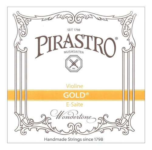 Pirastro Gold Label 4/4 - Cuerda De Violín E - Mediana, Acer