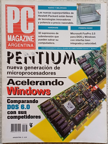 Revista Pc Magazine Argentina Vol.4 N°7 1993