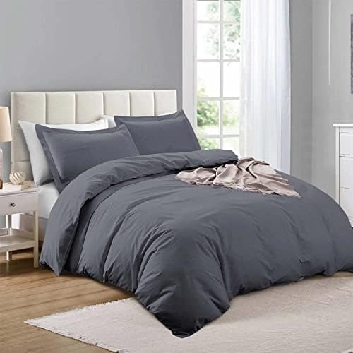 Moonlightfunda Nórdica Tamaño Queen Juego De Cama Gris - Sua
