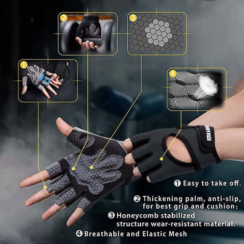 Lifect - Guantes De Entrenamiento Transpirables Esenciales,
