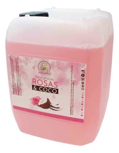 Agua De Rosas Con Coco Hidratante Facial 20 Litros Momento De Aplicación Día/noche Tipo De Piel Todo Tipo De Piel