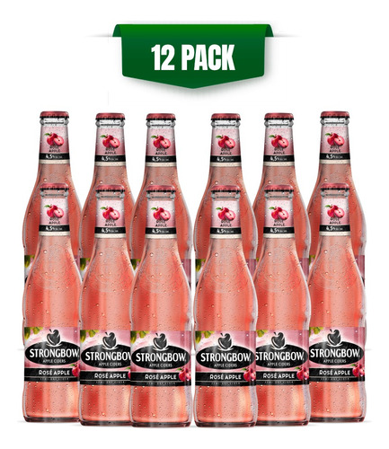 Sidra Strongbow Rosé 12 Pack Botella 330 Ml
