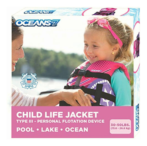 Oceans 7 New & Improved Us Coast Guard Approved, Child Life