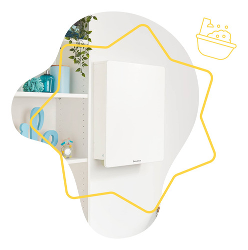 Badabulle Cambiador De Pared Plouf Con Cambiador