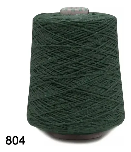 アンリークイール／EUROMANTIQUE（Verde） Barbante Euroroma Colorido N.4 600g 915mts Cor 0804- Verde Musgo