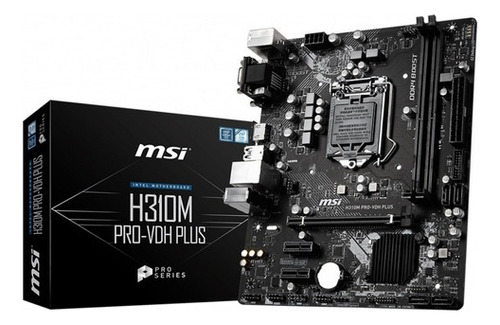 Motherboard Msi H310m Pro-vdh Plus Intel1151 8va 9na Ddr4 Pc