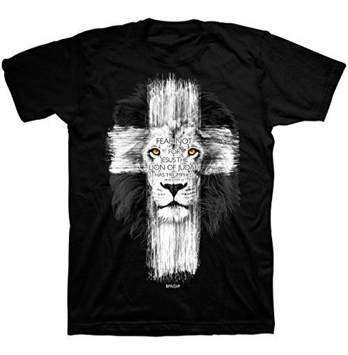 Playeras Para Hombre - Lion Cross T-shirt (3x-large), Black