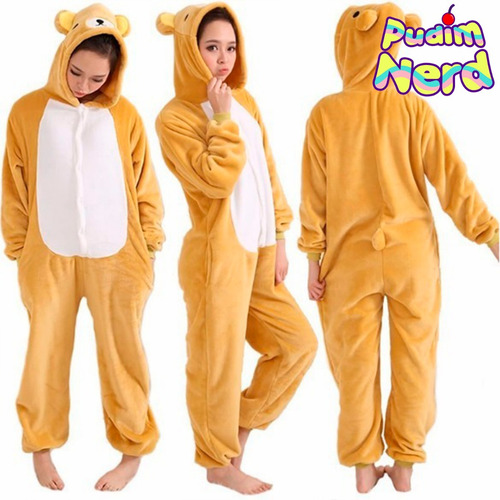 Urso Ursinho Pijama Macacão Kigurumi - Pronta Entrega